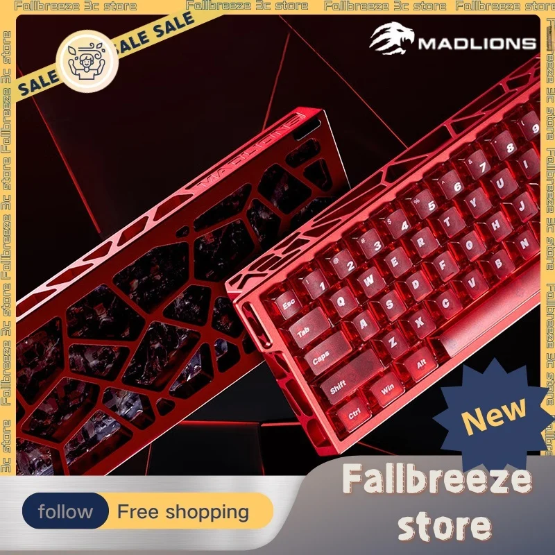 

FGG Madlions MAD Light 60HE Клавиатура с магнитным переключателем Проводная механическая клавиатура 8000 Гц 0,01 ммRT Игровая клавиатура Аксессуары для ПК