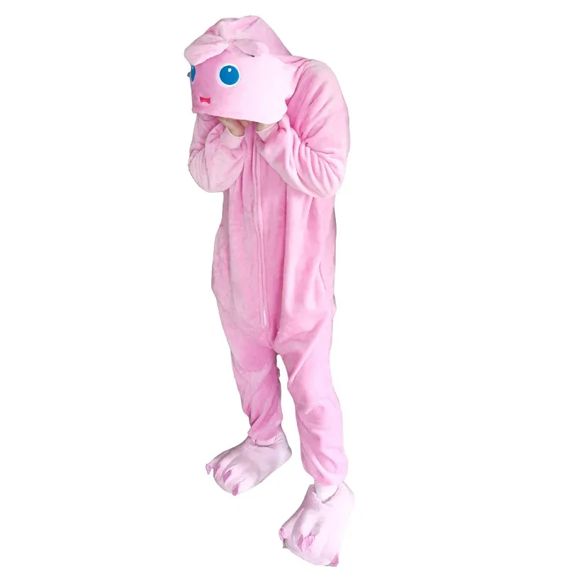 

Новинка 2025, женский комбинезон кигуруми с героями мультфильмов, Jigglypuff, карнавальный костюм для взрослых, пижамы, домашняя одежда, рождественская одежда для всего тела ☆ wrl ☆