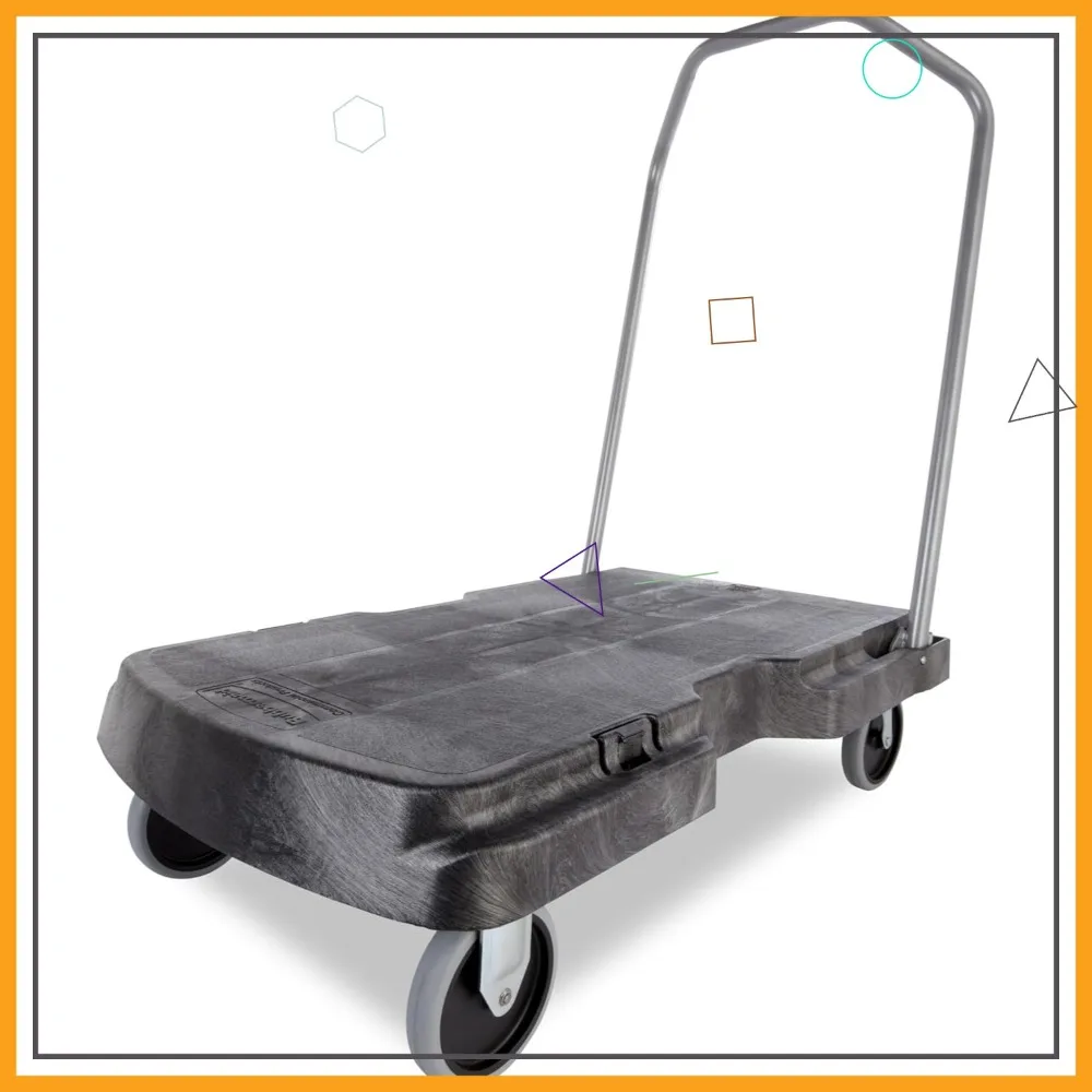 

Складная тележка-платформа повышенной прочности с колесами, грузоподъемность 227 кг, для перемещения грузов в складах и офисах