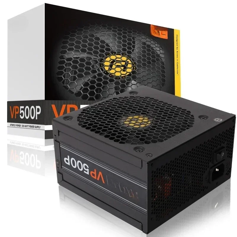 

VP500P desktop computer power supply, large fan silent game power supply, rated 500W