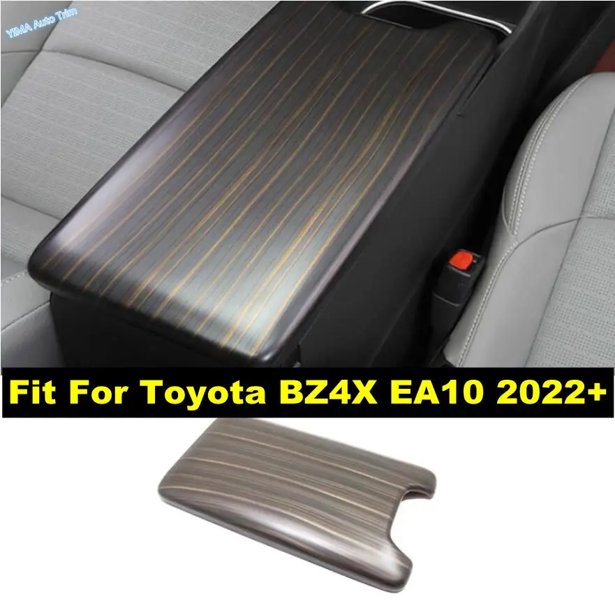 

Для Toyota BZ4X EA10 2022-2022 ABS углеродное волокно, консоль, подлокотник, панель, декоративная крышка, отделка салона, автомобильные аксессуары