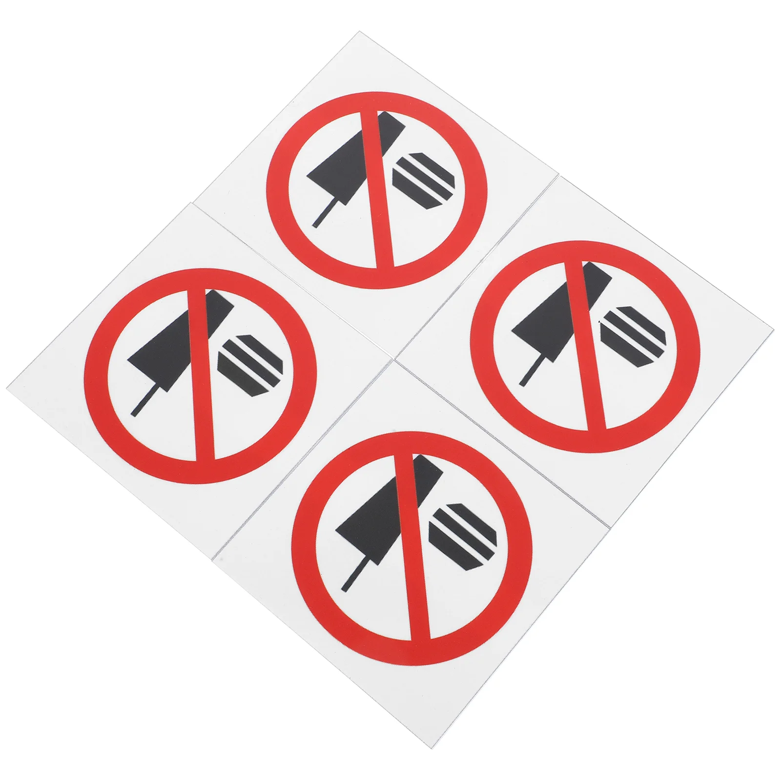 

4 Pcs Prohibited Food Sign No or Drink outside Allowed Drinks Eating Drinking Warning Sticker The