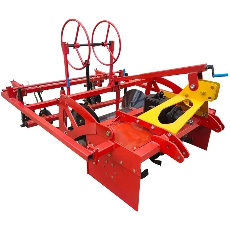 Strawberry Ditching Ridging Machine Two Row Plastic Mulch Layer Machine Agriculture Farm Soil 3 Point Ridger Bed Former