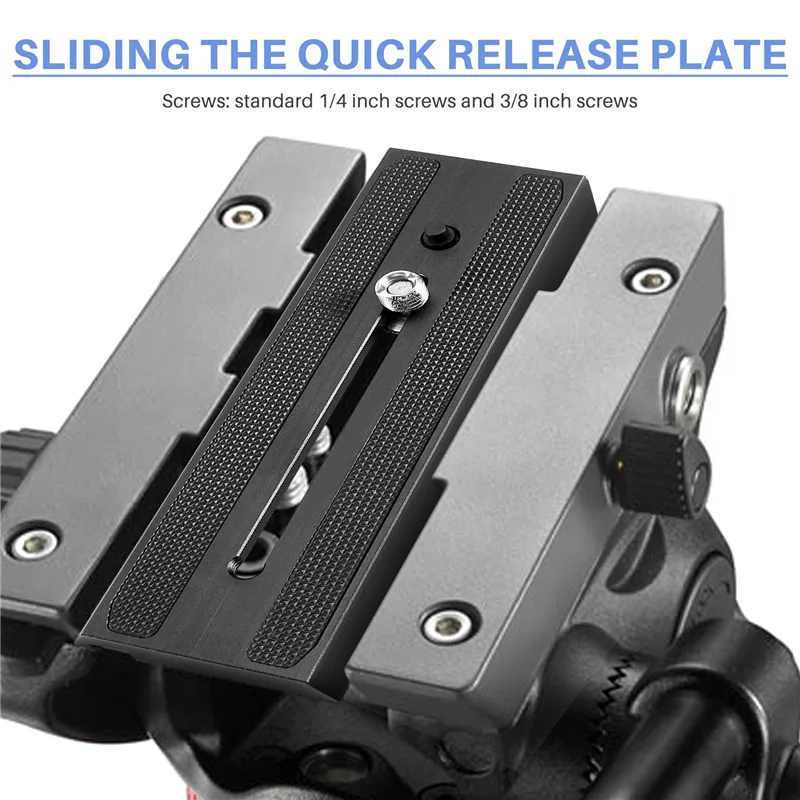 Популярная скользящая быстросъемная пластина с винтами 1/4 дюйма и 3/8 дюйма для быстросъемной пластины Manfrotto MVH500AH