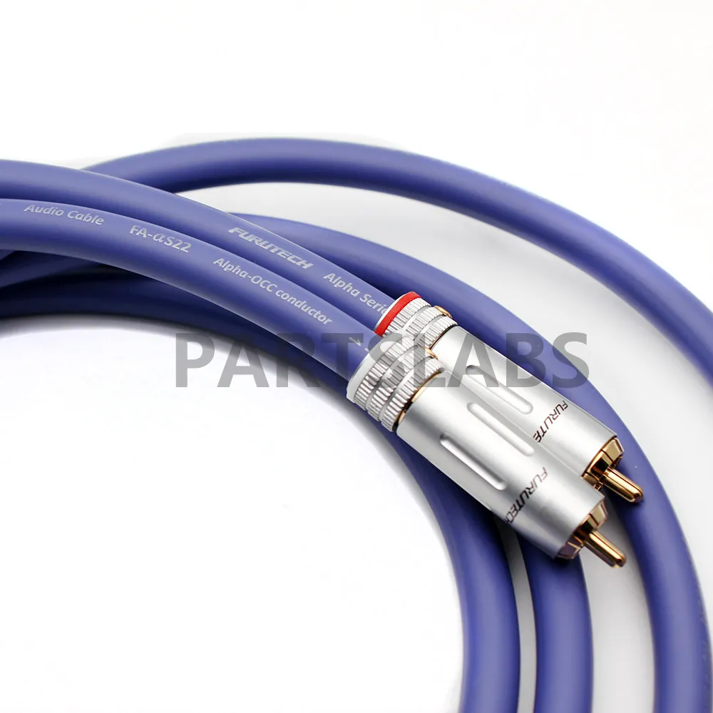 Original Japan FURUTECH FA-αS22 Single Crystal Copper RCA Balanced Audio Signal Bulk Cable In Stock