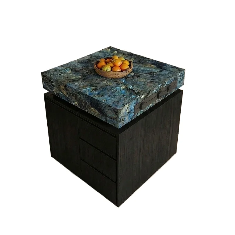 Rock slab island cabinet, removable alone ** kitchen side cabinet, living room storage small apartment small table