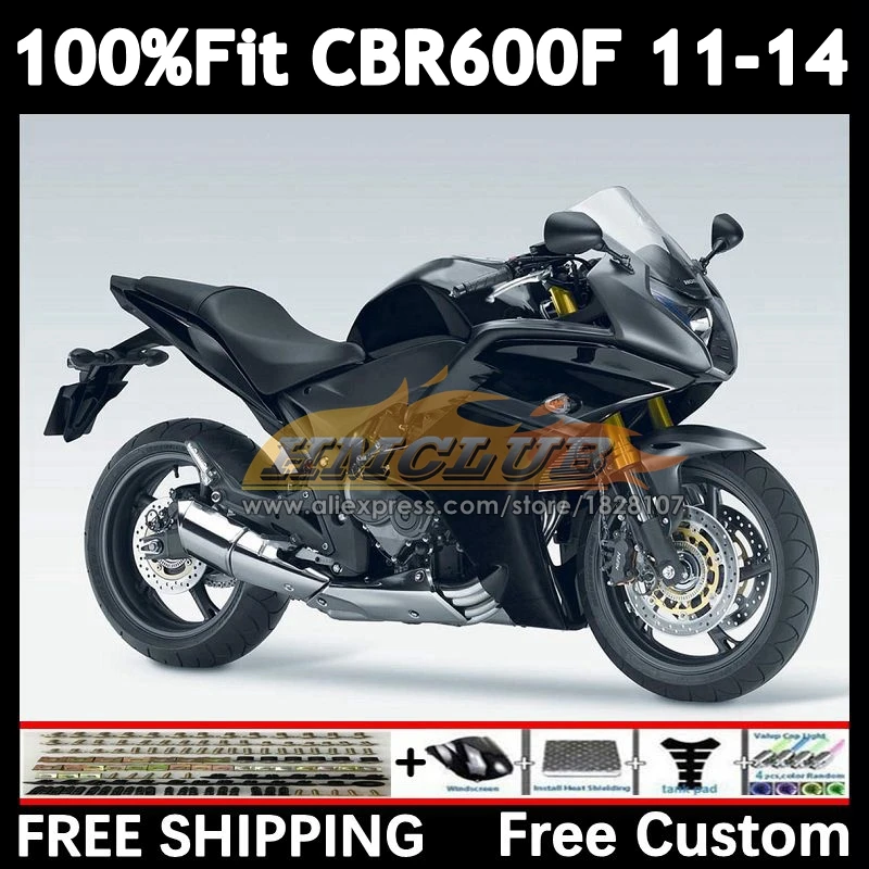 OEM Fairing For HONDA CBR 600 F 600F CBR600 F4i 54No.11 CBR600F 11 12 13 14 matte black CBR600F4i 2011 2012 2013 2014 Injection