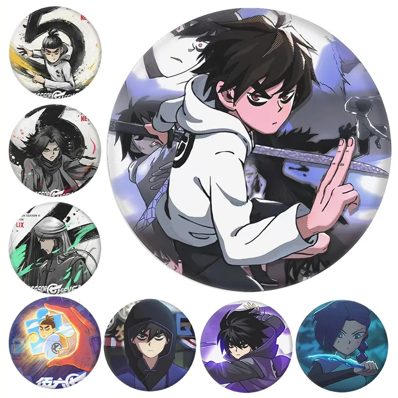 scissor seven KILLER SEVEN 58MM IRON ICONS BADGE pines para mochila