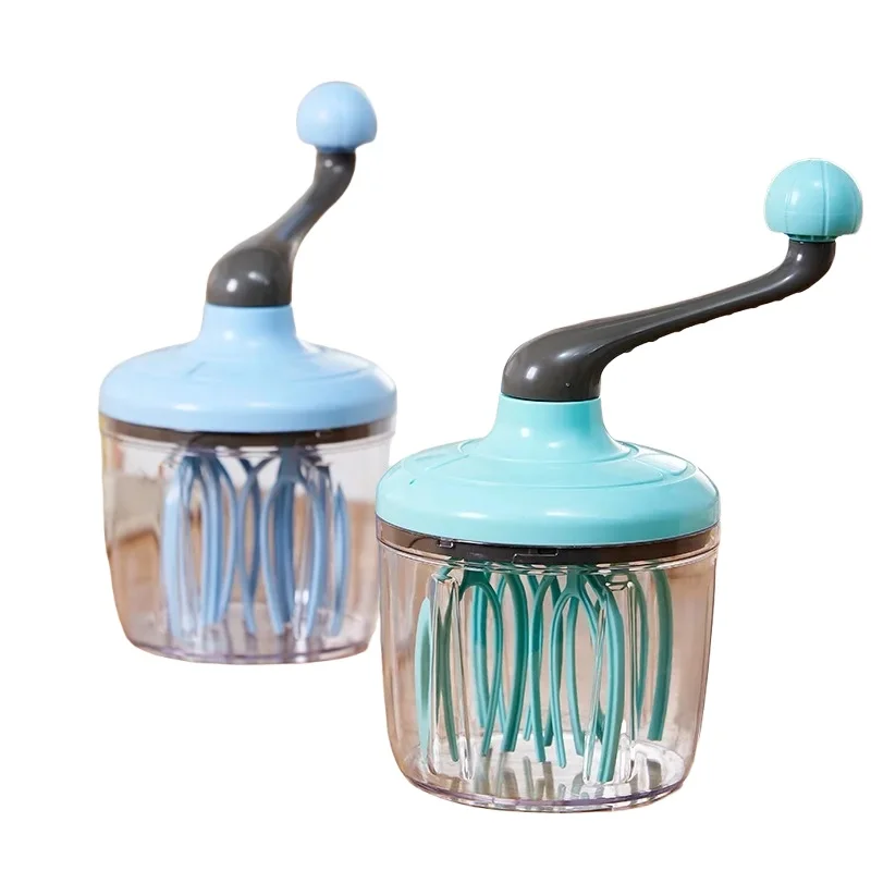 

Пластиковый ручной венчик для яиц, блендер с длинной рукояткой, многофункциональный ручной венчик для яиц, практичный кухонный инструмент