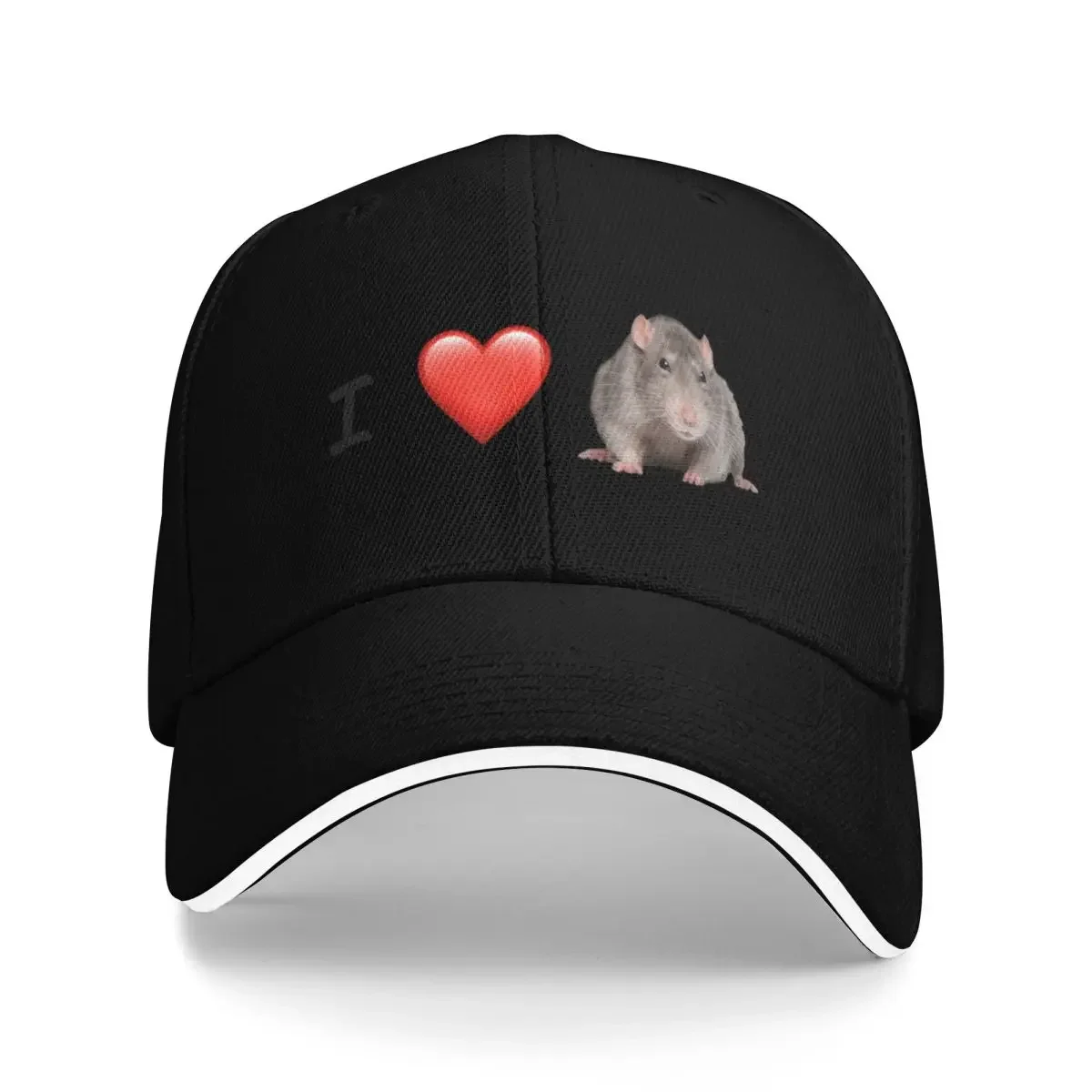 New I love rats Baseball Cap Big Size Hat New In  Mens Women's