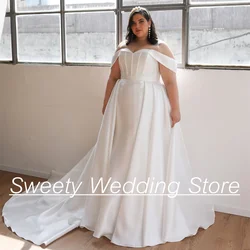Plus Size Mermaid Wedding Dress with Detachable Skirt Off The Shoulder Sweetheart Corset Bridal Gown for Woman Bride 2025