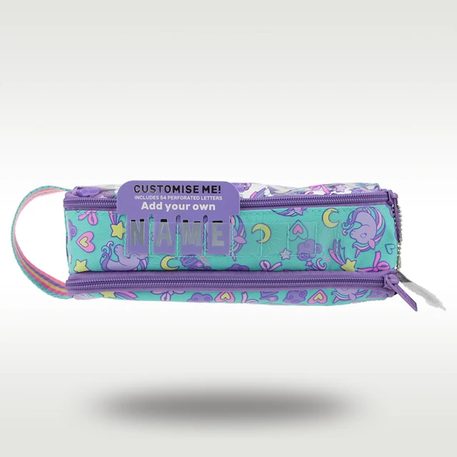 Australia Smiggle Original Pencil Bag Children s Cute Pencil Case Cartoon Unicorn Stationery Bag Green Unicorn Large Capacity