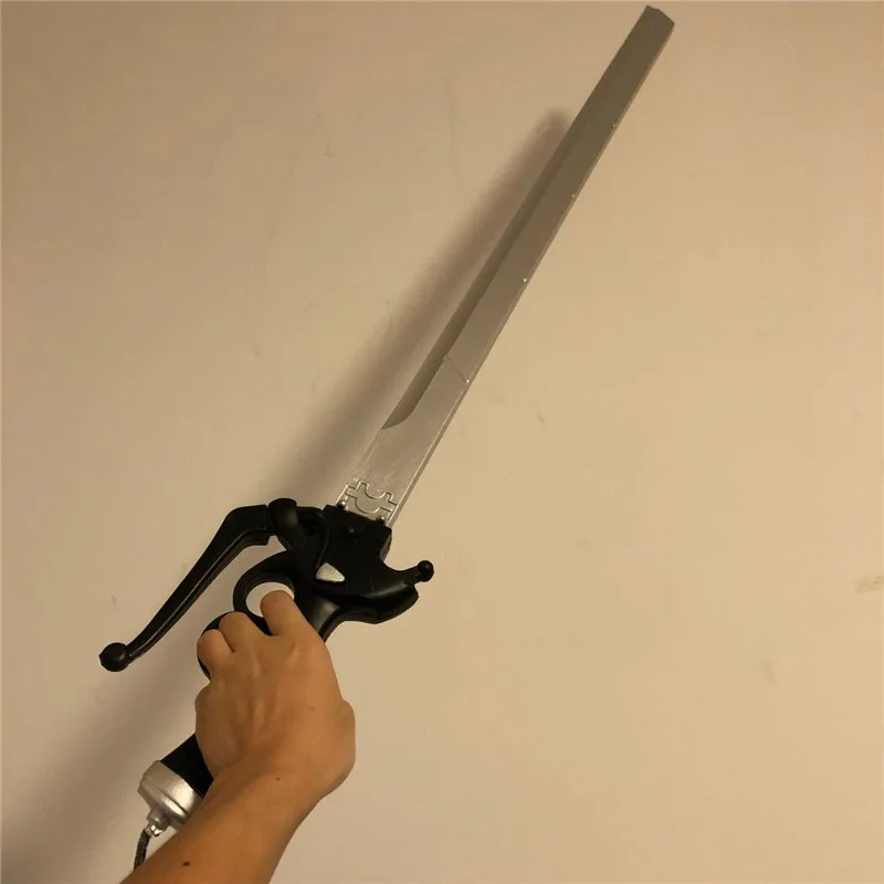 

AOT Mikasa Ackerman silver sword cosplay RivaMika LeviMika sword Movie simulation weapon Prop