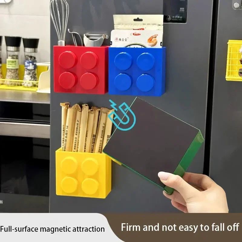 Магнитная настенная узкая кухонная соломинка, ящик для хранения пищевой пленки, боковая стойка для хранения в холодильнике Магнитная настенная узкая кухонная соломинка, ящик для хранения пищевой пленки, боковая стойка для хранения в холодильнике