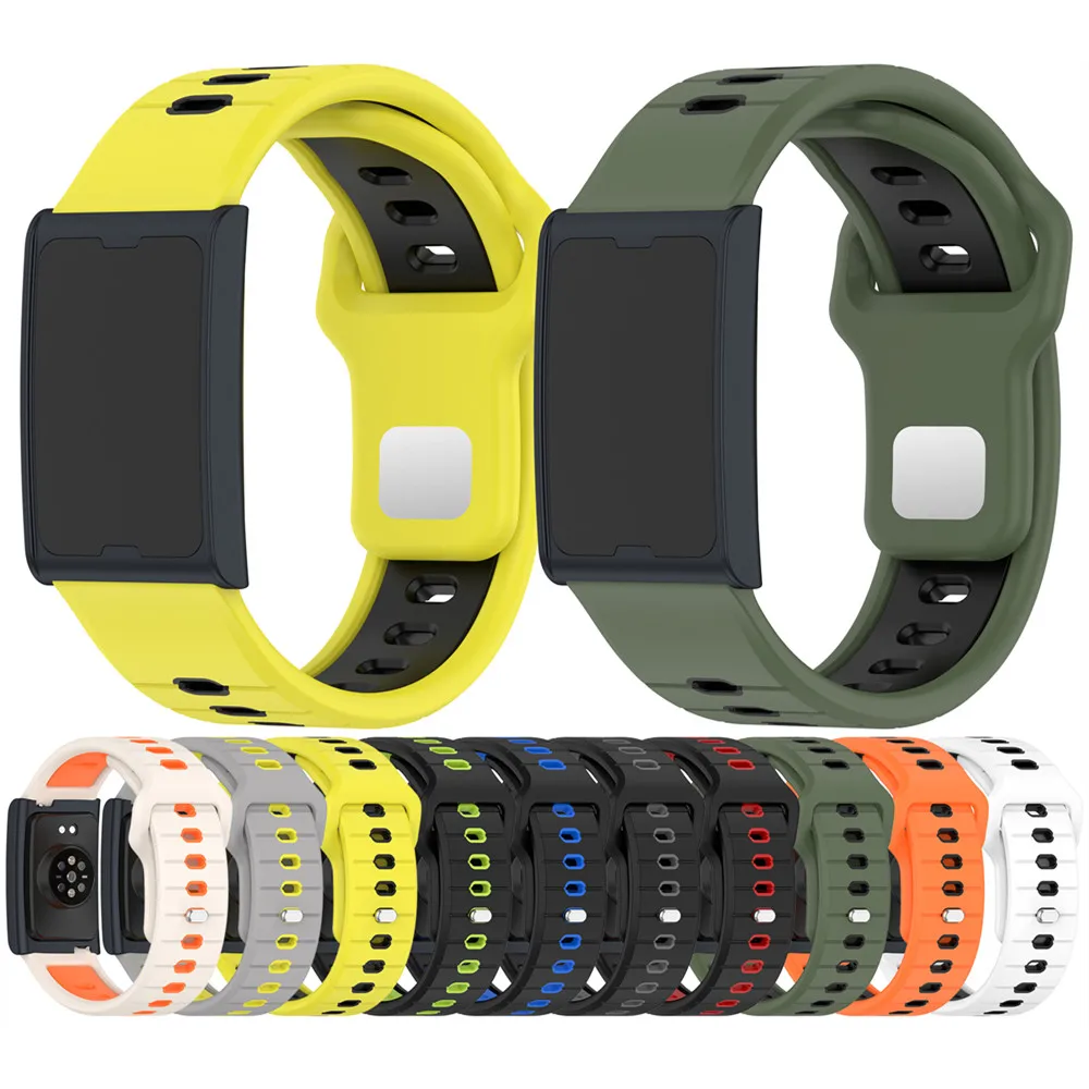 

Силиконовый ремешок 22 мм для Huami Amazfit Helio, ремешок/баланс 2, горизонтальная полоса, реверсивный двухцветный ремешок для часов, дышащий Wri