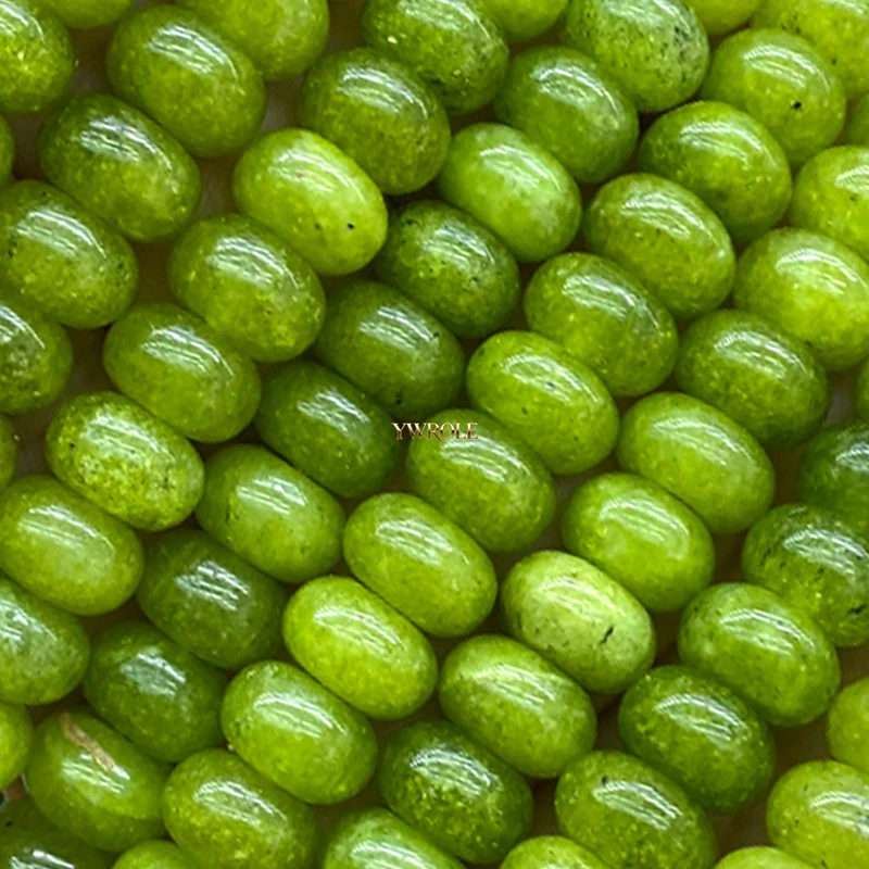 6x10mm Wheels Natural Stone Yellow Chalcedony Loose Spacer Beads for Jewelry Making Diy Bracelet Charms Accessories 15'' - view 2