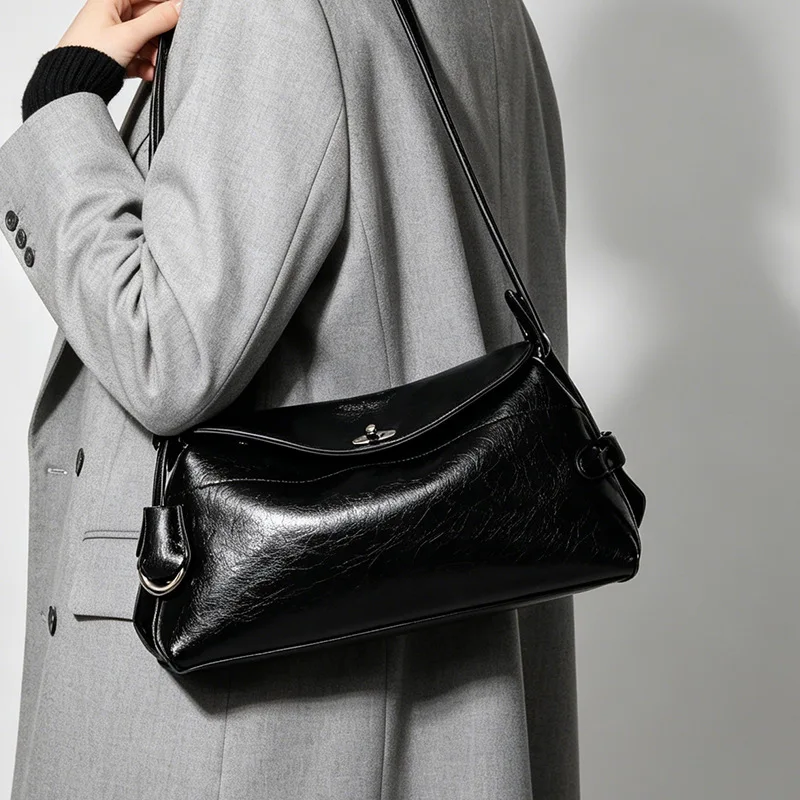 fashionable-burst-pattern-commuter-shoulder-bag-women's-underarm-bag-lemon-koko-brand-sweet-college-style-pu-leather-bag