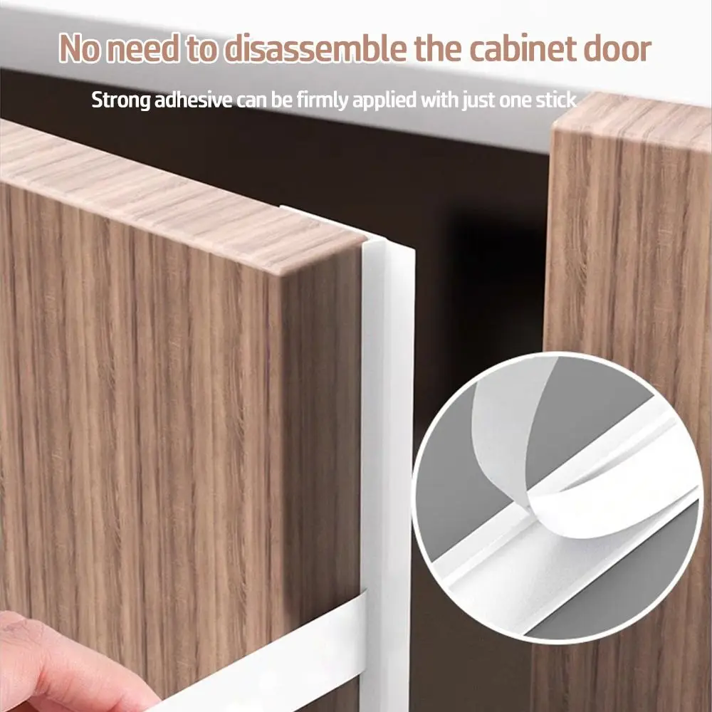 New Self-Adhesive Cabinet Door Dust Strips 2.8M TPE Dust-proof Strip Gap Filling Strip Moisture-proof