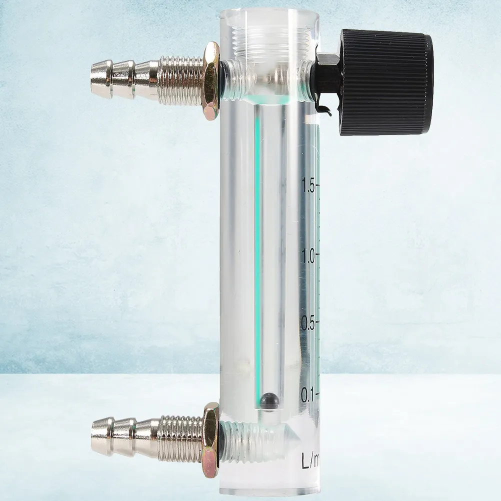 Oxygen Flow Meter 0-1.5L Transparent Durable Airflow Control For Ozone Generator Valve