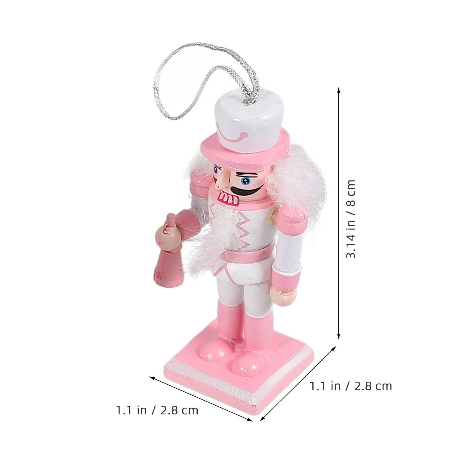 

6Pcs Desktop Wooden Nutcracker Decor Festival Nutcracker Holiday Christmas Decoration Wood Table Ornament for Holiday Party