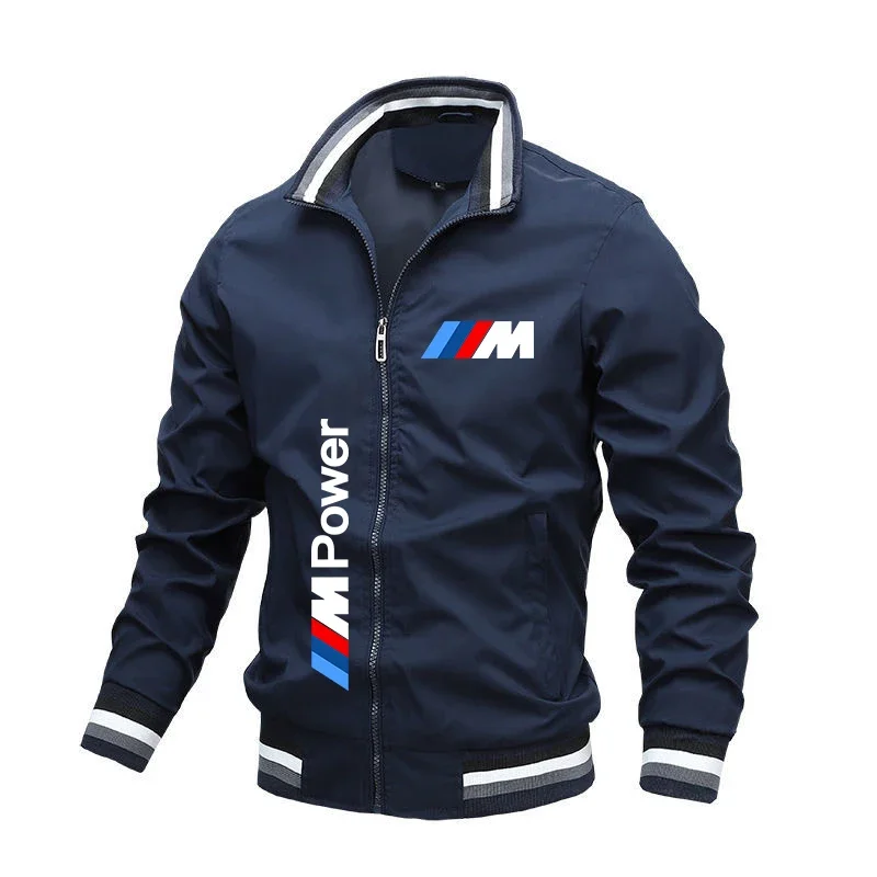 Chaqueta de motocicleta con estampado de logotipo M Power para hombre, ropa deportiva de motociclista de carreras de gran tama