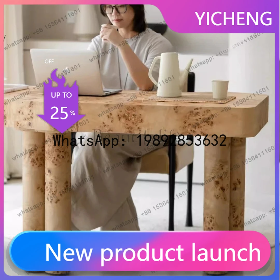 

CC Medieval style solid wood desk high sense home desk designer retro fashion art