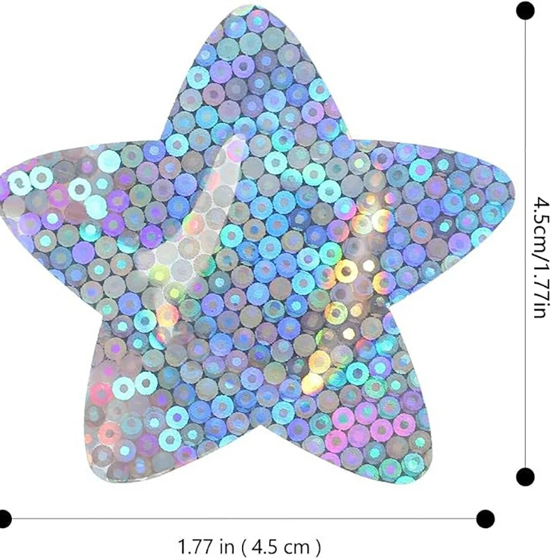 10pcs/set Laser Color Band Aid Star Strip Shape Plaster Holographic Color Patch For Wound Dressing Fashion Adhesive Bandages