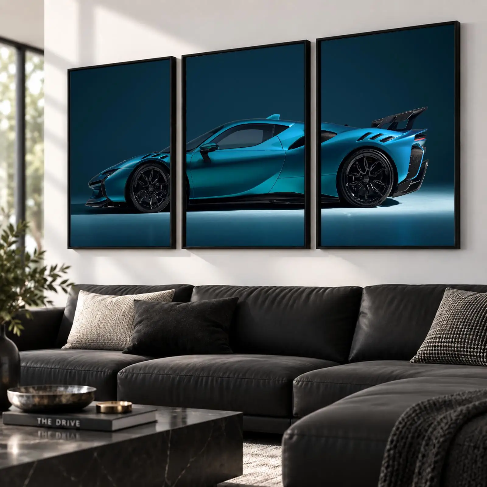 3pc S-SF90 Hybrid Racer Painting Calligraphy Canvas Poster Set Wall Art Prints for Bedroom Living Room Home Decor Gift