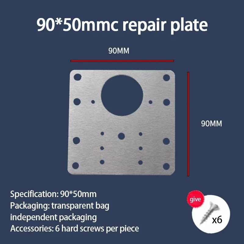 Kitchen Cabinet Hinge Repair Plate Adjustable Mounting Plates Side Panels Drawer Door Repair Kit Durable Furniture Accessories