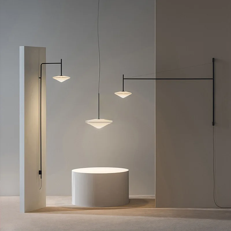 Nordic, minimalist, long pole, wall lamp, minimalist post-modern design