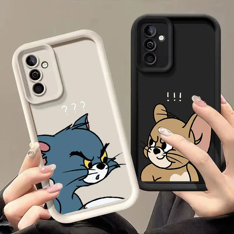 Cat And Mouse Tom Jerry Sky Eye Stairs Soft Silicone Phone Case For Samsung Galaxy S20 S21 S23 S24 FE S22 S25 Plus Ultra