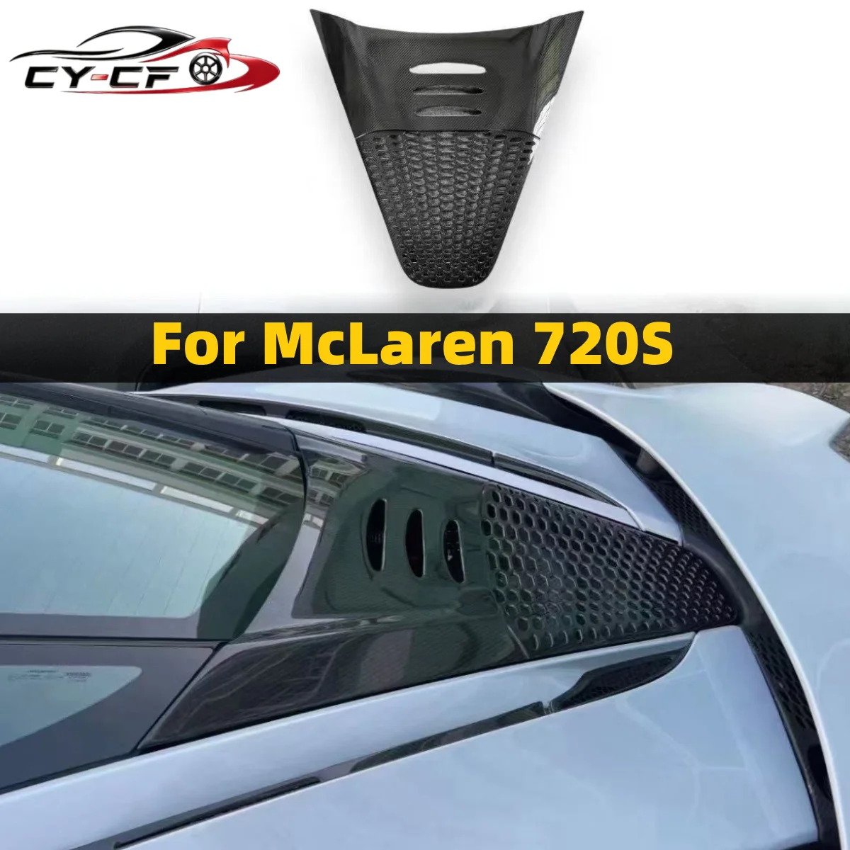 

For McLaren 720S Coupe 765LT Style Carbon Fiber Bonnet Rear Engine Cover Panel Body kits