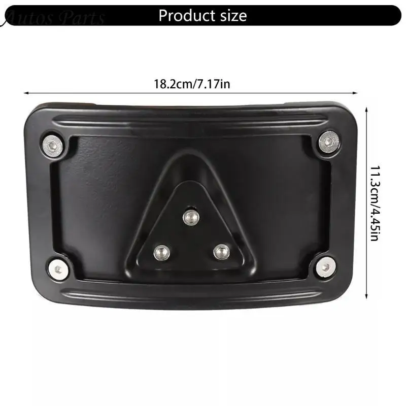 Picture 7: 57BA Universal Arched License Plate Bracket Rack for  Motorcycle Applications