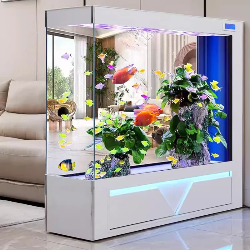 Living Room Ecological Fish Tanks Aquarium Water Cycle Aesthetics Aquatic Pet Supplies Betta Tank Pet Products Аквариум FYFT