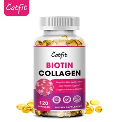 Catfit Compound Biotin & Collagen Capsule Protein Supplement for Skin Care Nails &Hair Growth Vitamin for Women and man