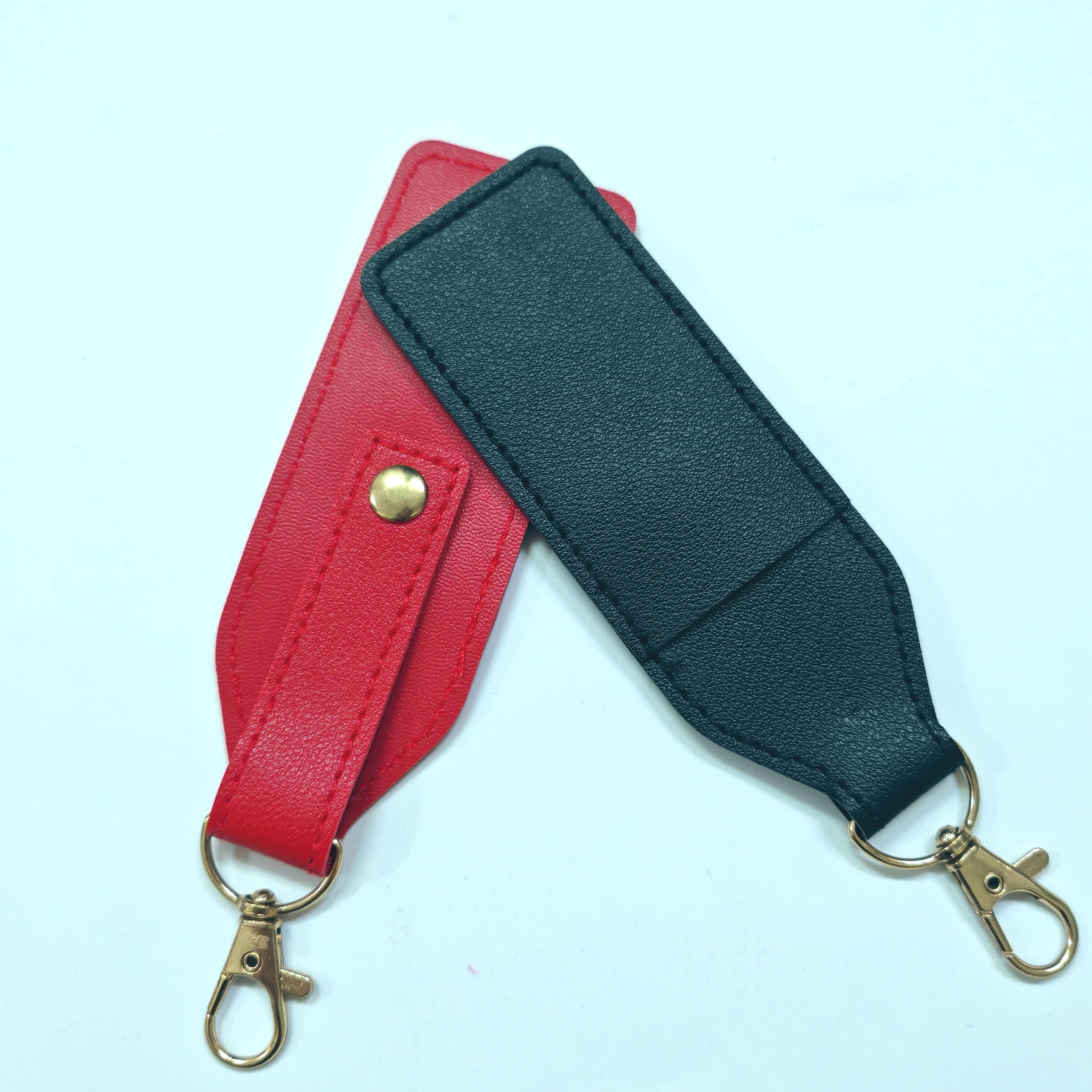 1 PC PU Leather Wrist Lanyard Keychain Hand Wrist Strap Key Holder for Keys Bag Purse DIY Accessory