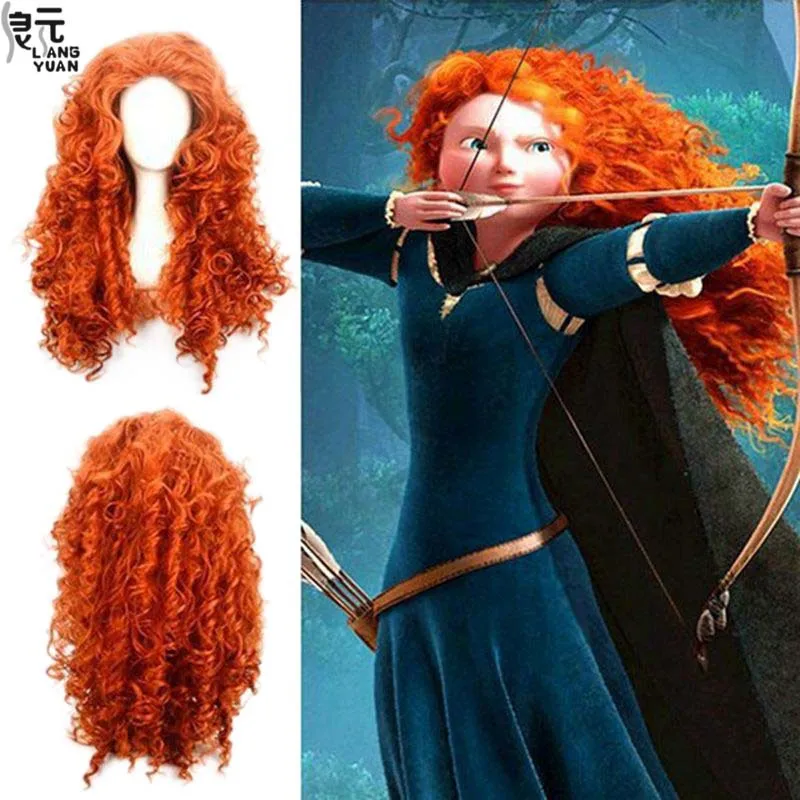 Hot Movie Brave Merida Costume for Girls Halloween Princess Dress Wig Kids Carnival Fantasia Children Xmas Party Cosplay Costume