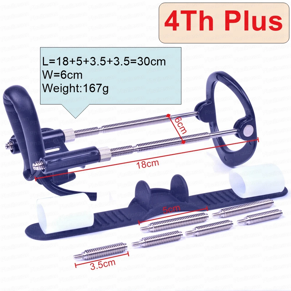 Penis Enlargement Stretch Clamp Extender Penis Stretching Exerciser Penisgrowth Traction Device for Men Portable Sport Train 18+