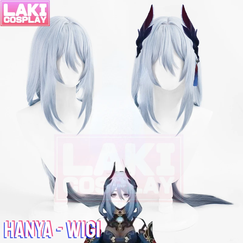 

Hanya Cosplay Wig Honkai Star Rail Hanya Cosplay Wig Game Star Rail Han Ya Cosplay Wig Light Blue Long Cosplay Wig