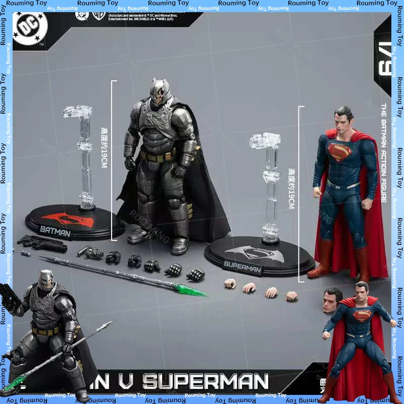 

Armored Batman Battle Damaged Superman Action Figure Nwe Superman Figurine Batman v Superman Dawn of Justice deluxe set