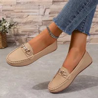 New Women's Casual Slip on Mary Jane Shoes Spring Autumn Fashion Round Toe Solid Soft Sole Flat Loafers Zapatos De Mujer luxury - Image 4