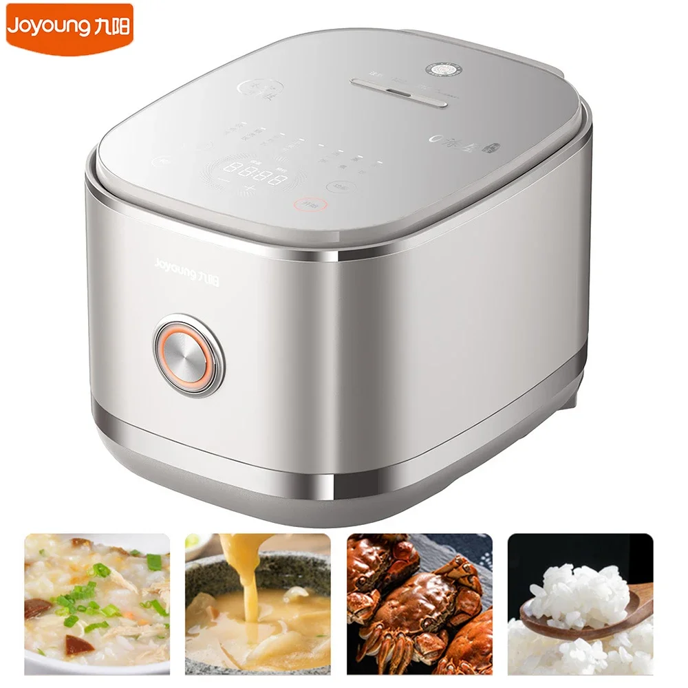 Joyoung Rice Cooker Multifunction Stew Steam Pot 3D Heating Rice Cooking Pot 12h Timing Stainless Steel No Coating Liner 220V