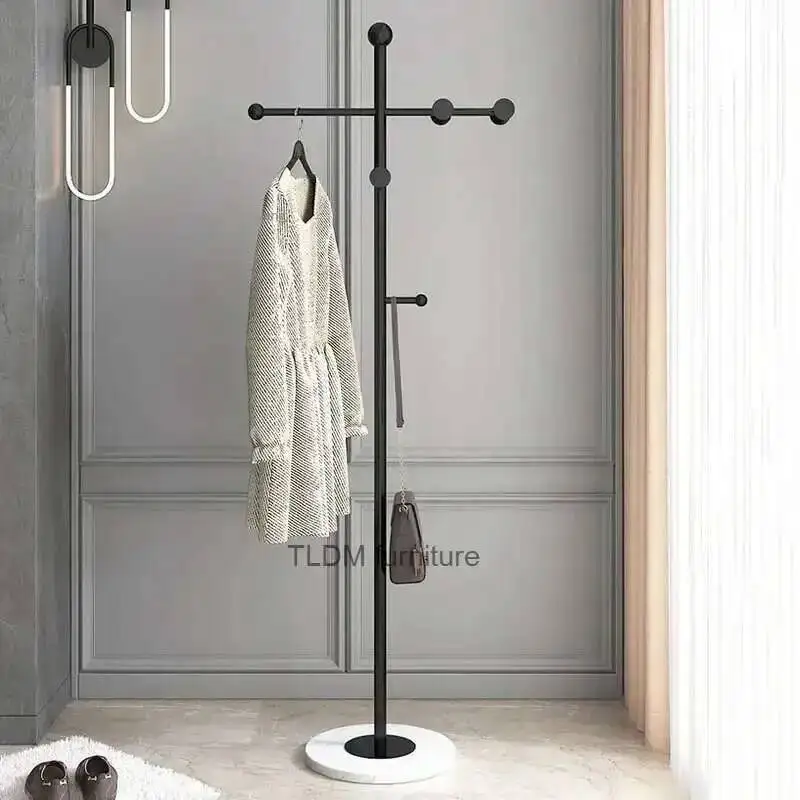 

Racks Cloakroom Floor Coat Furniture Simple Bathroom Modern Household Storage Hangers Nordic Dormitory Bedroom Clothes Shelves L