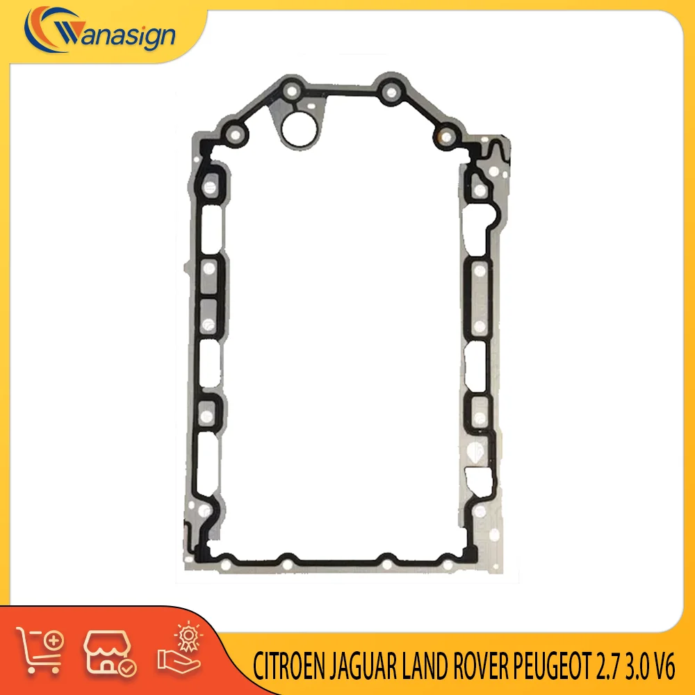 

AUTO ENGINE PARTS Oil Sump Gasket Pan Seal FIT FOT CITROEN JAGUAR LAND ROVER PEUGEOT 2.7L 3.0L V6 Diesel 2.7 3.0 L T 2004-2024