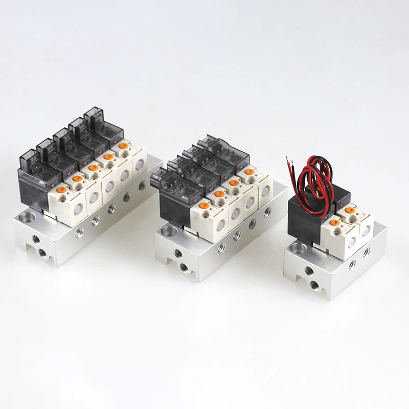 12V 24V 220V combinazione di elettrovalvola pneumatica in miniatura pressione positiva pressione negativa utilizzare valvole NC a 2/3 vie