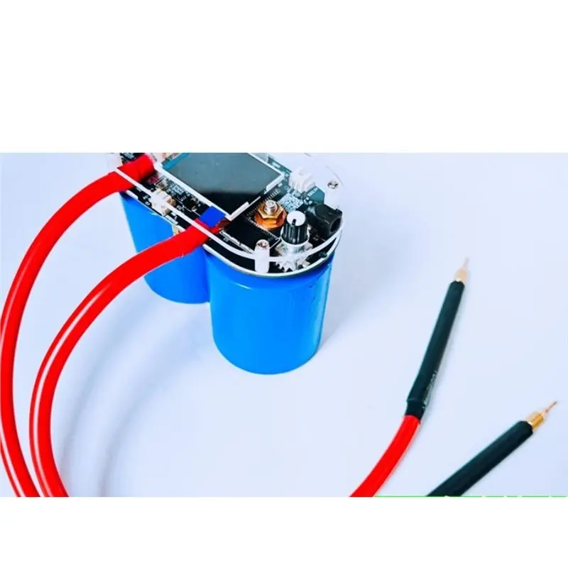 [NEWA08R】 Spot Welder Machine High Power Dual Super Capacitor Battery For 18650 Battery 0.1-0.4Mm Capacitor US Plug