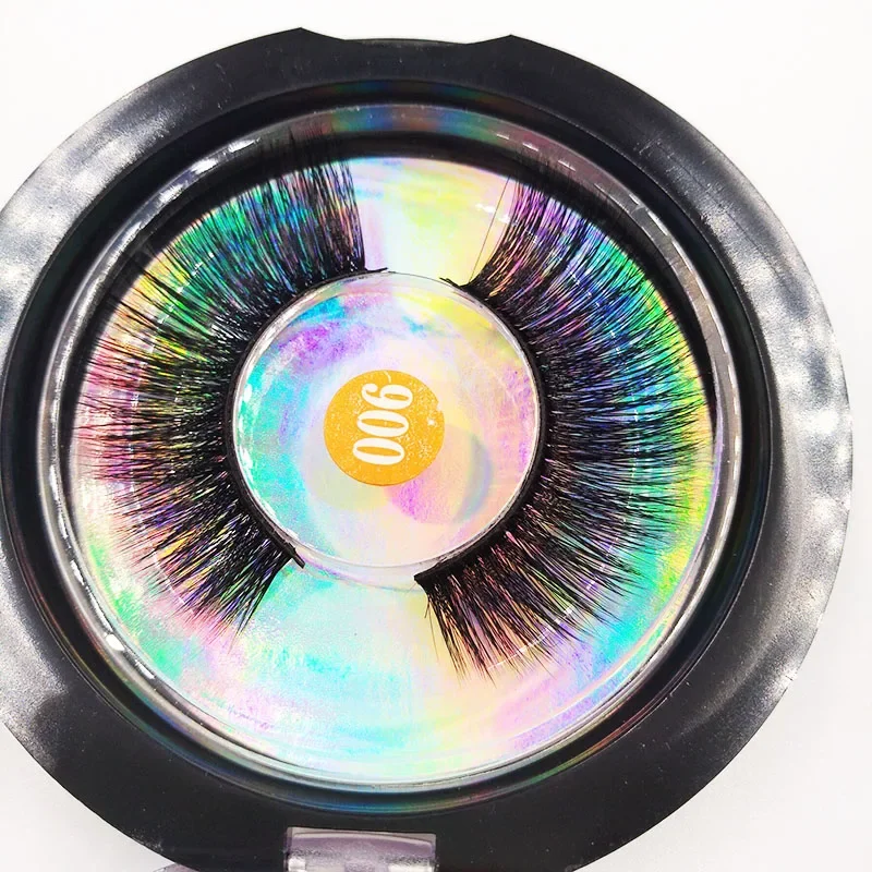 Ciglia sintetiche ultra leggere riutilizzabili Ciglia finte effetto naturale 3D per strumenti per il trucco degli occhi per l'estensione delle ciglia