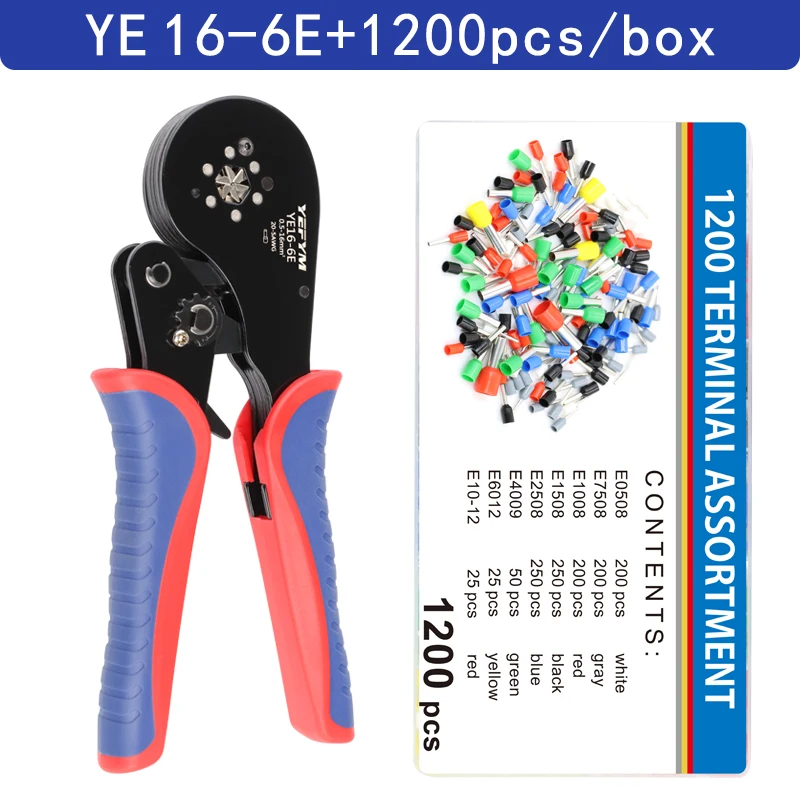 Krimptang Beentje Mouwen Buisvormige Terminal Gereedschap HSC8 6-4A/6-6A/16-6E Draad Crimper Huishoudelijke Elektrische Sets