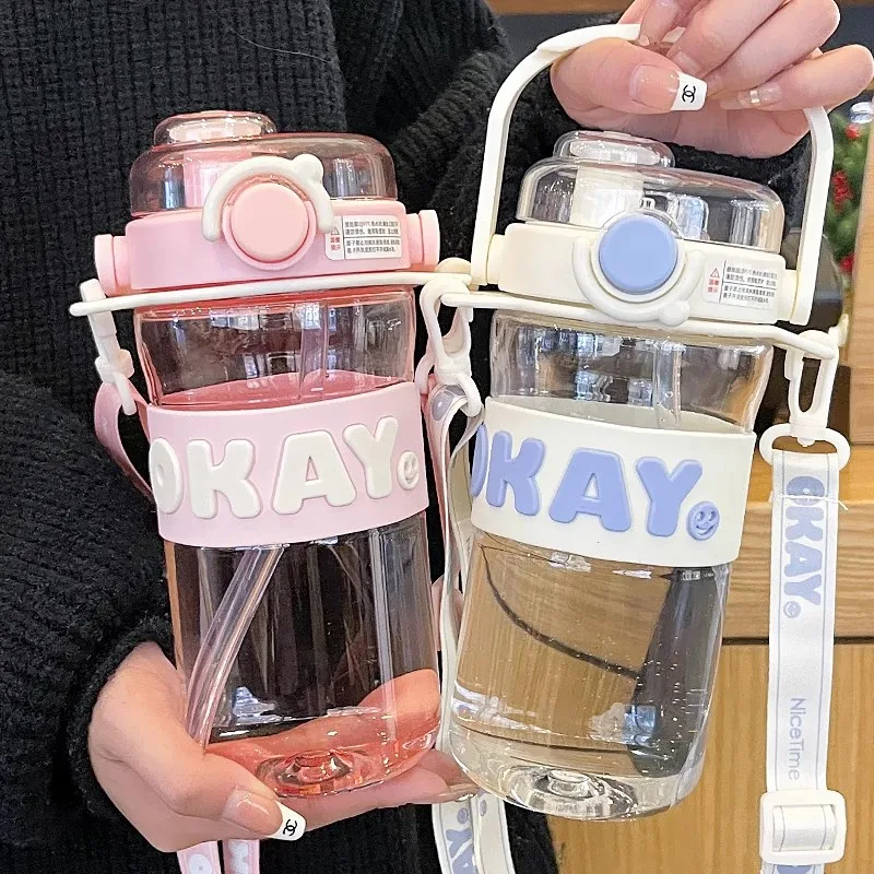 

745 мл Kawaii Kuromi мультяшный персонаж большой емкости пластиковая чашка устойчивая к высоким температурам милая детская посуда для напитков спортивная чашка