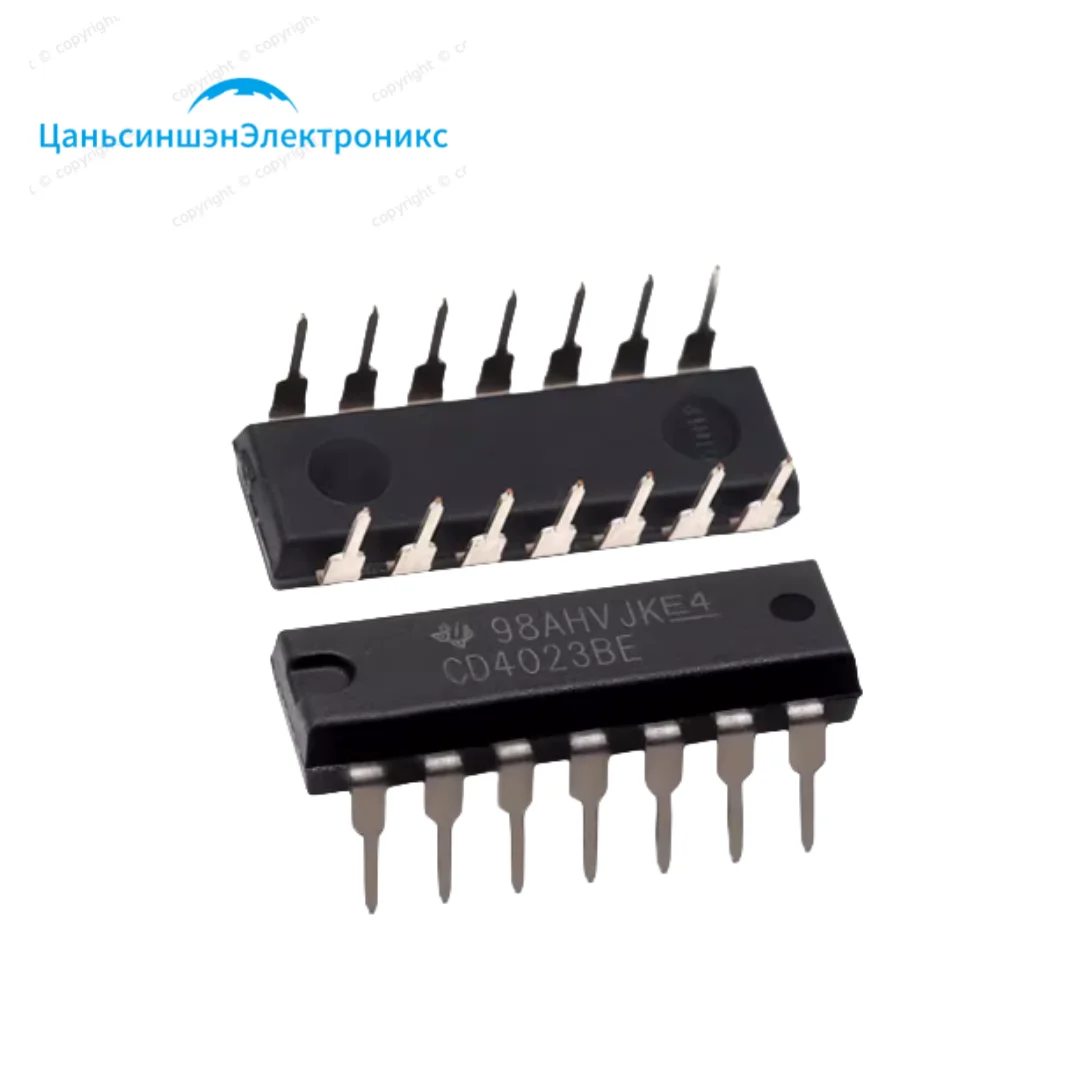 10pcs  CD4023BE CD4024BE Direct insertion of DIP-14 CMOS triple 3-input and NAND logic chips